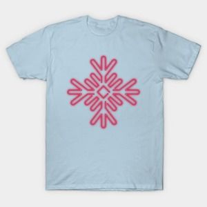 Neon Snowflake Red